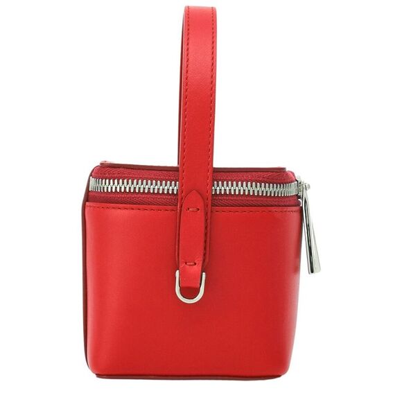 Ferragamo Leather Vanity Case, Red